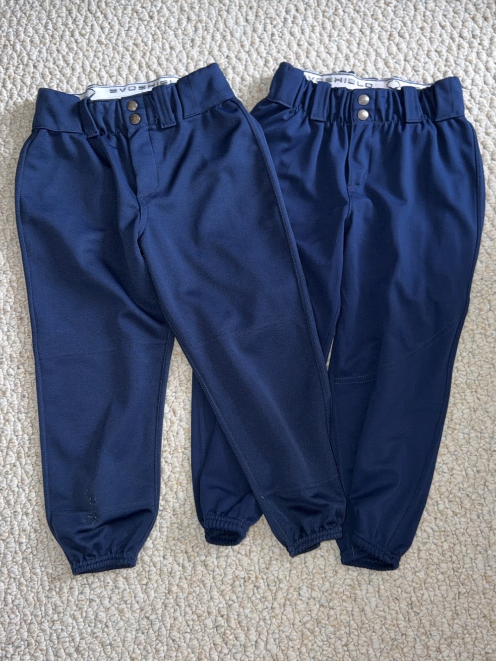 Navy Evoshield Small Softball Pants - Pair